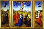 Rogier van der Weyden Crucifixion Triptych oil on canvas
